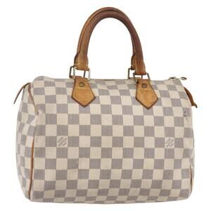 LOUIS VUITTON Damier Azur Speedy 25 Hand Bag N41534 LV Auth bs29847